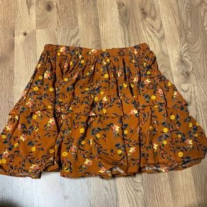 short, flowing skirt
